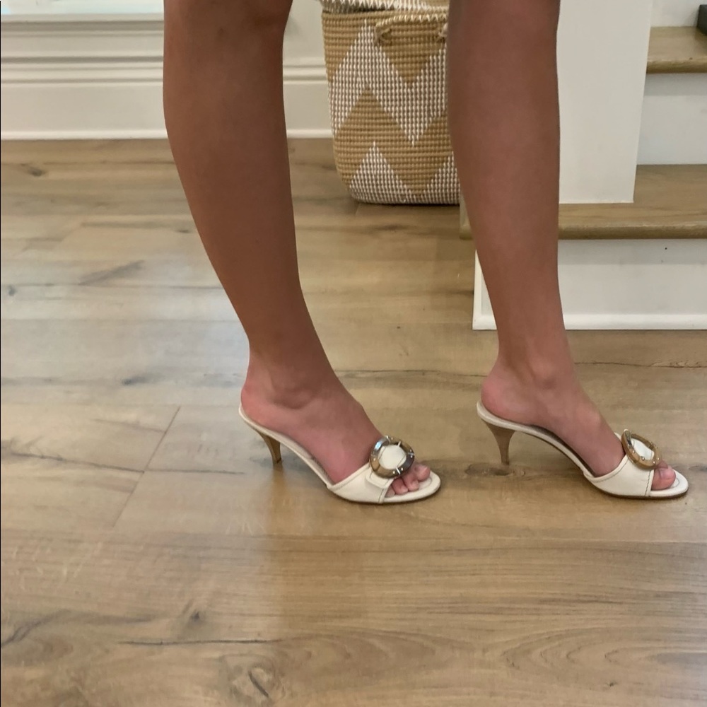 Authentic Prada Vintage Leather Sandals 7 M - Picture 8 of 10